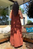 Gabriella Tie Shoulder Dress Chocolate